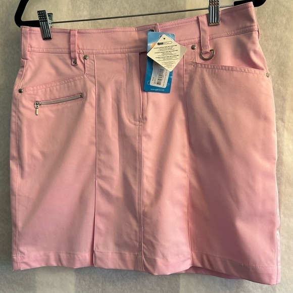 GG Blue Linx Skort pink lined Golf or Tennis skort w/white shorts NWT Sz-8. U9 - Picture 2 of 10